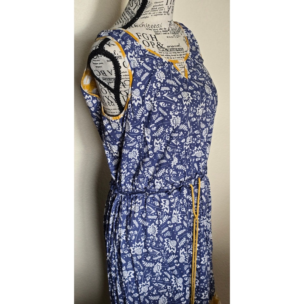 Matilda Jane Womens Wish You Were Here Floral Geometric Midi Dress Medium Cotton - Picture 3 of 15